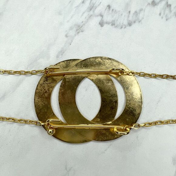 Gold Tone Double Strand Chain Link Belt - Small (S) ✨ - Picture 2 of 11